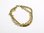 Venetiaanse gekopeld aan jasseron goudkleurige metalen armband ±20 cm